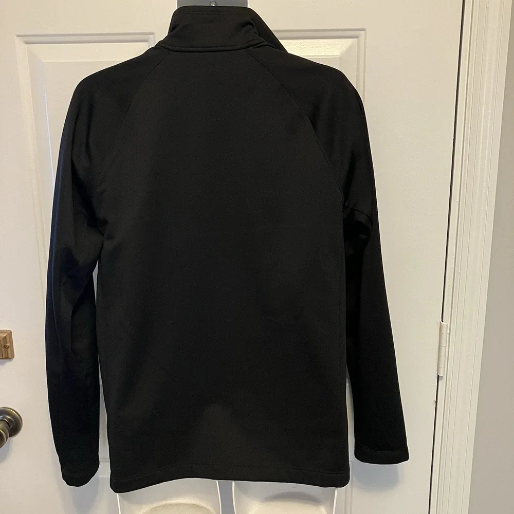 The North Face Jacket Men's Size‎ Medium Black Polyester Collared Zip Up